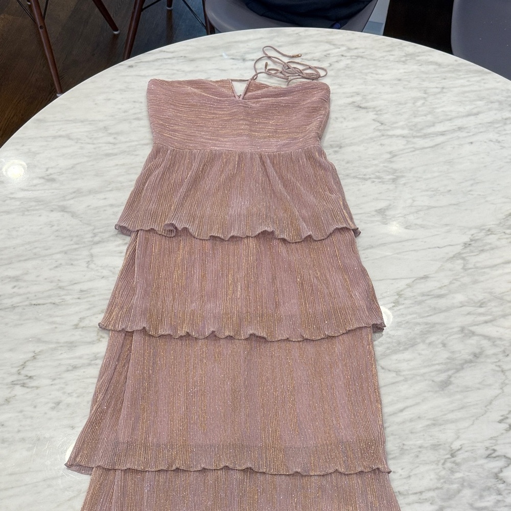 SAYLOR Shimmering Mauve Dress